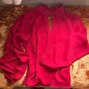 Everly Vibrant Red Blouse